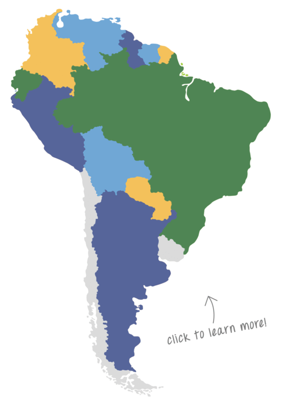 where are we south america map